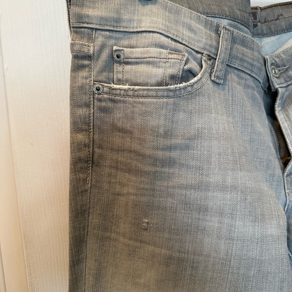 EUC light grey straight leg designer jeans - Picture 2 of 6